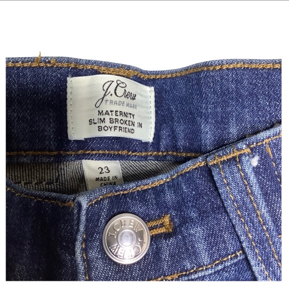 J. Crew Jeans J Crew Maternity Jeans Slim Broken In Boyfriend